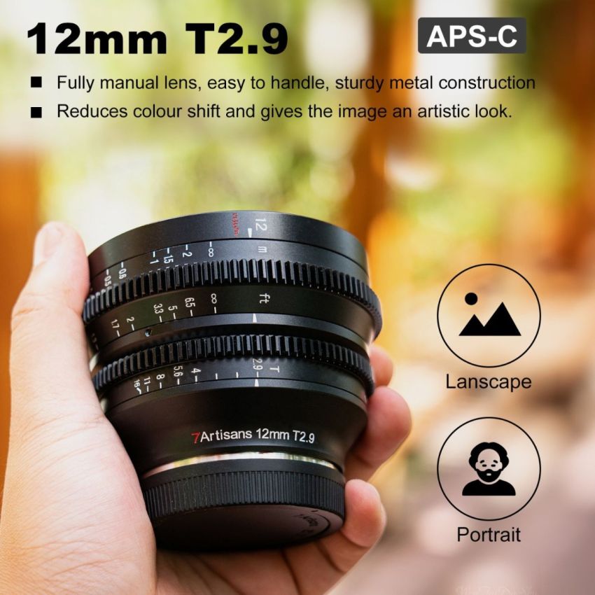 7artisans 12mm T2.9 Cine Lens