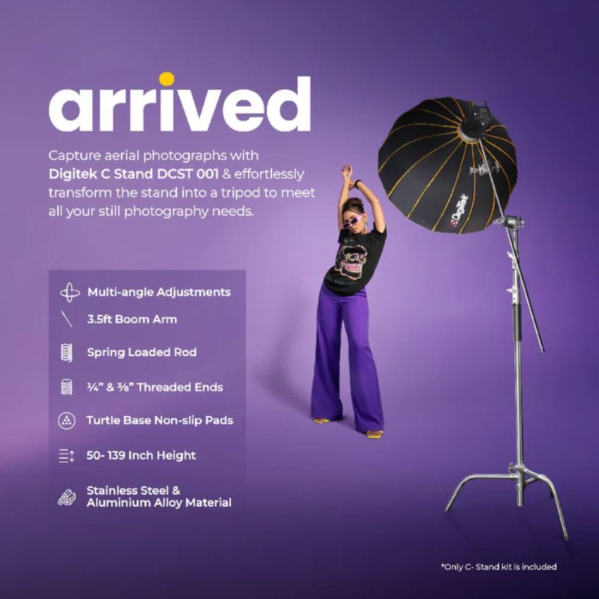 DigiTek C-Stand Heavy Duty Light Stand