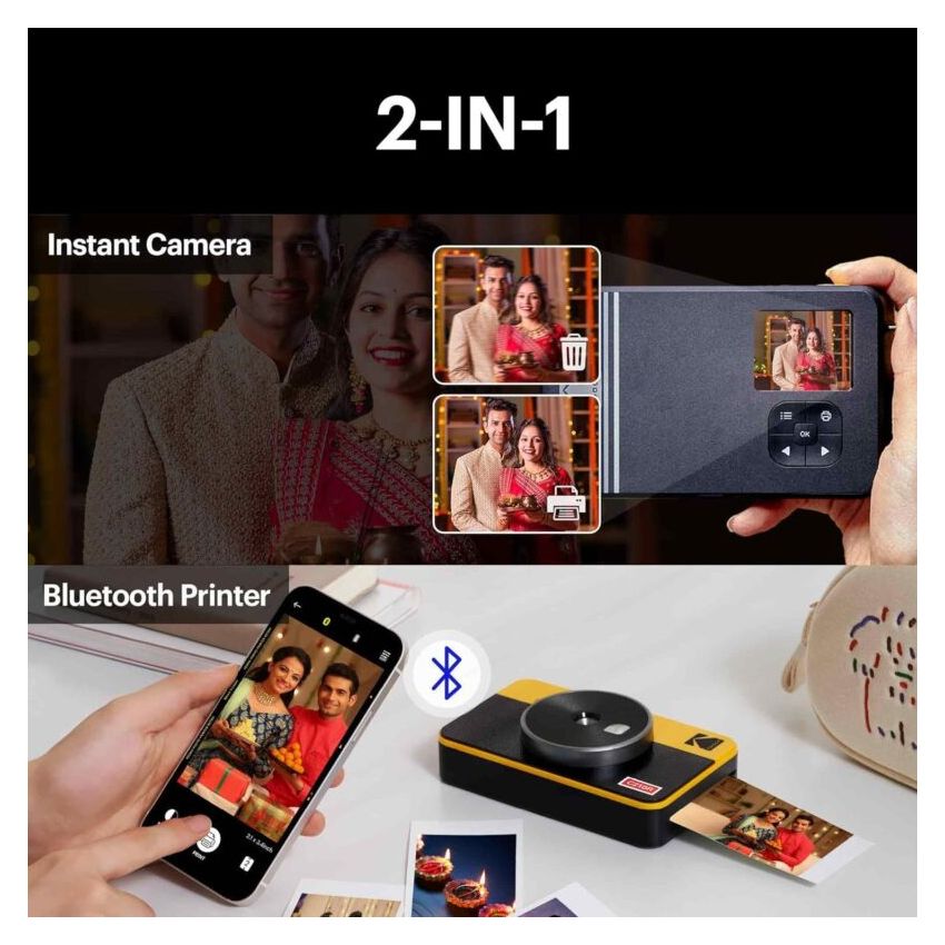 Kodak C210R Mini Shot 2 Retro Camera + Printer Bundle