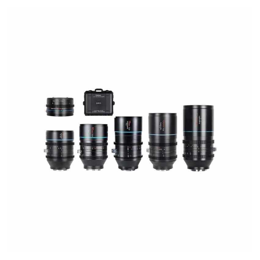Sirui Venus T2.9 Anamorphic 5 Lens Kit with 1.25x Adapter