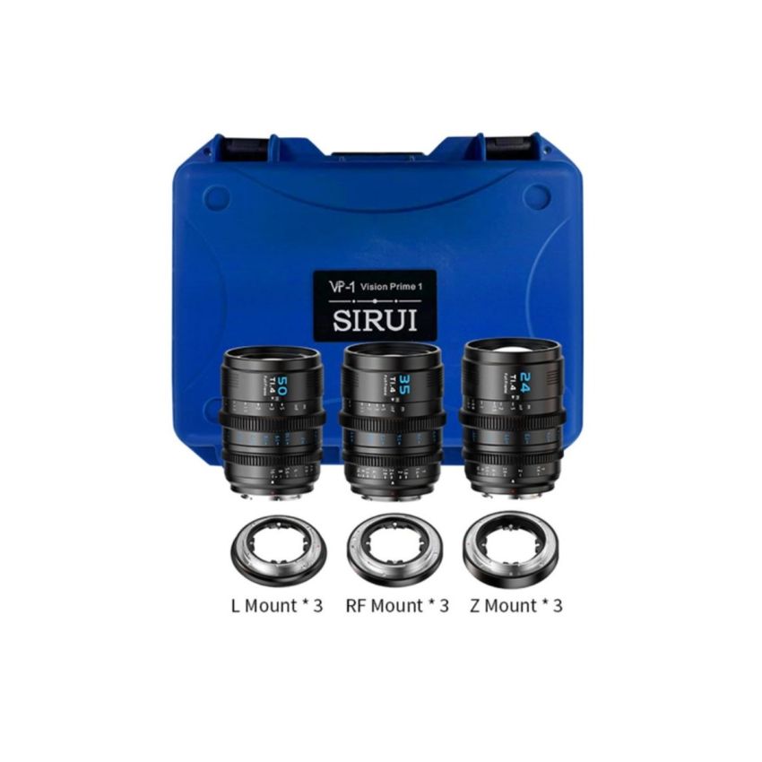Sirui Vision Prime VP-1 T1.4 Full-Frame Cine 3-Lens Kit