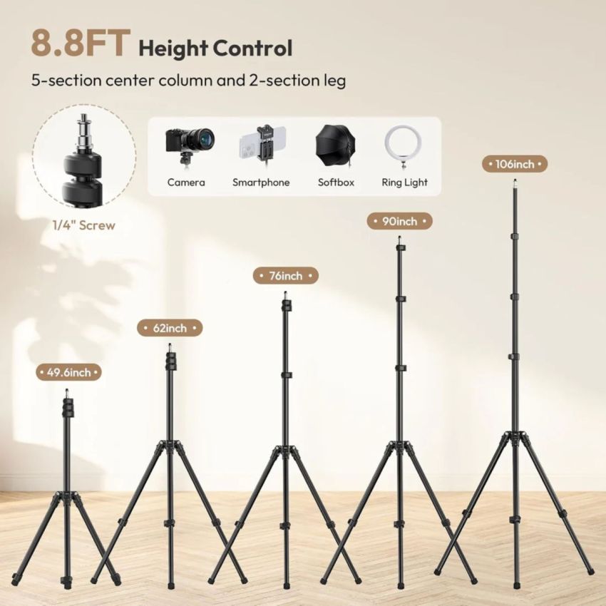 Ulanzi T270 Foldable Light Stand (8.8′)